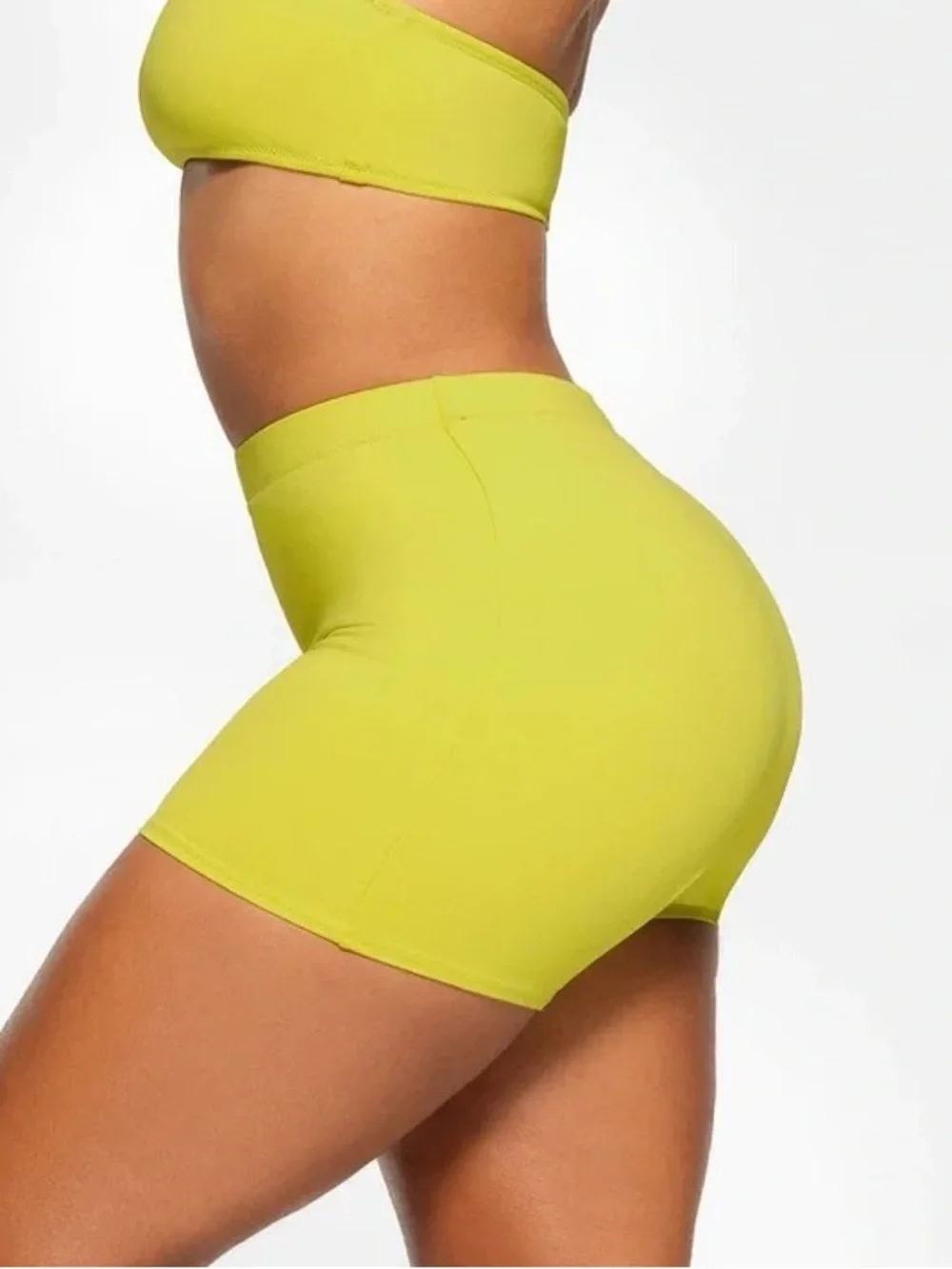 Skims Mid Waist Recycled Swim Shorts Citrus